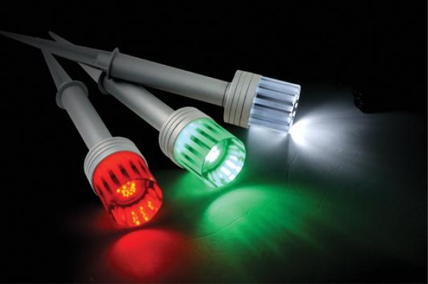 LED Leuchten-Set 3-teilig mit Erdspieß farbig
